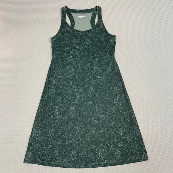 Columbia Dresses & Skirts - Columbia Womens XS Green Speckled Racerback Active Dress Sun Cold Bay PFG XK0033